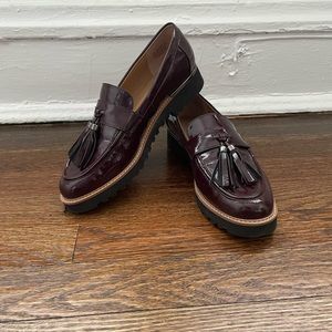 Franco Sarto Carolynn Lug-Sole Loafer in Maroon
